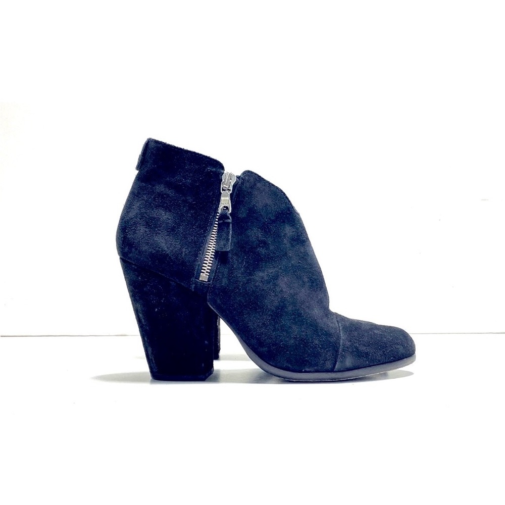 Rag & Bone Navy Suede Ankle Boot Size 38.5 * EUC